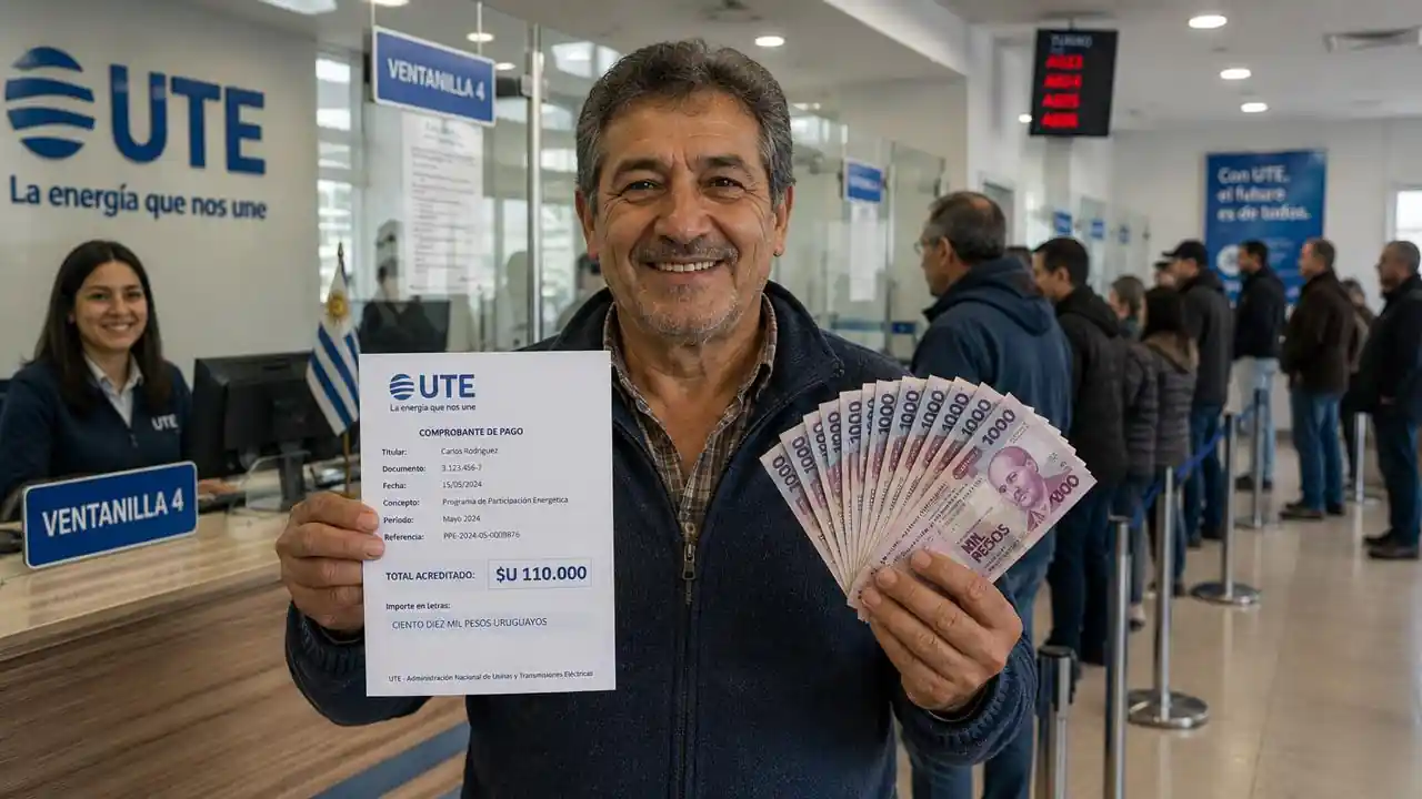 Person holding money and document